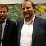 Helseminister bent Høie og Jan-Magne Tordenhjerte Sørensen