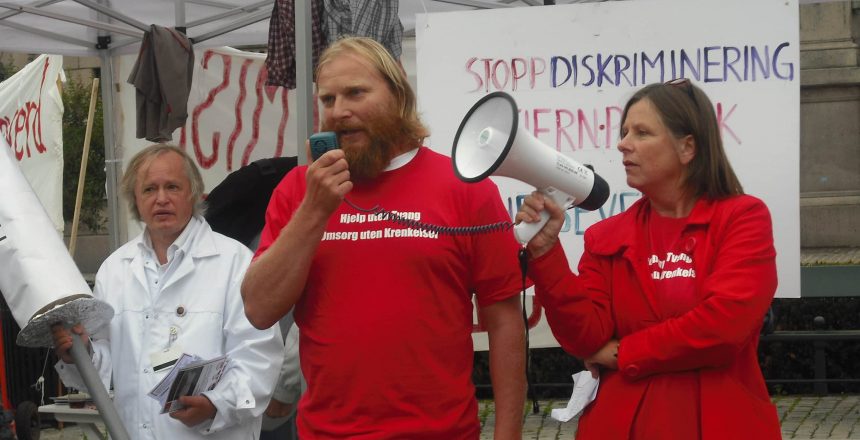 Demonstrasjon utenfor stortinget i  28. august 2009